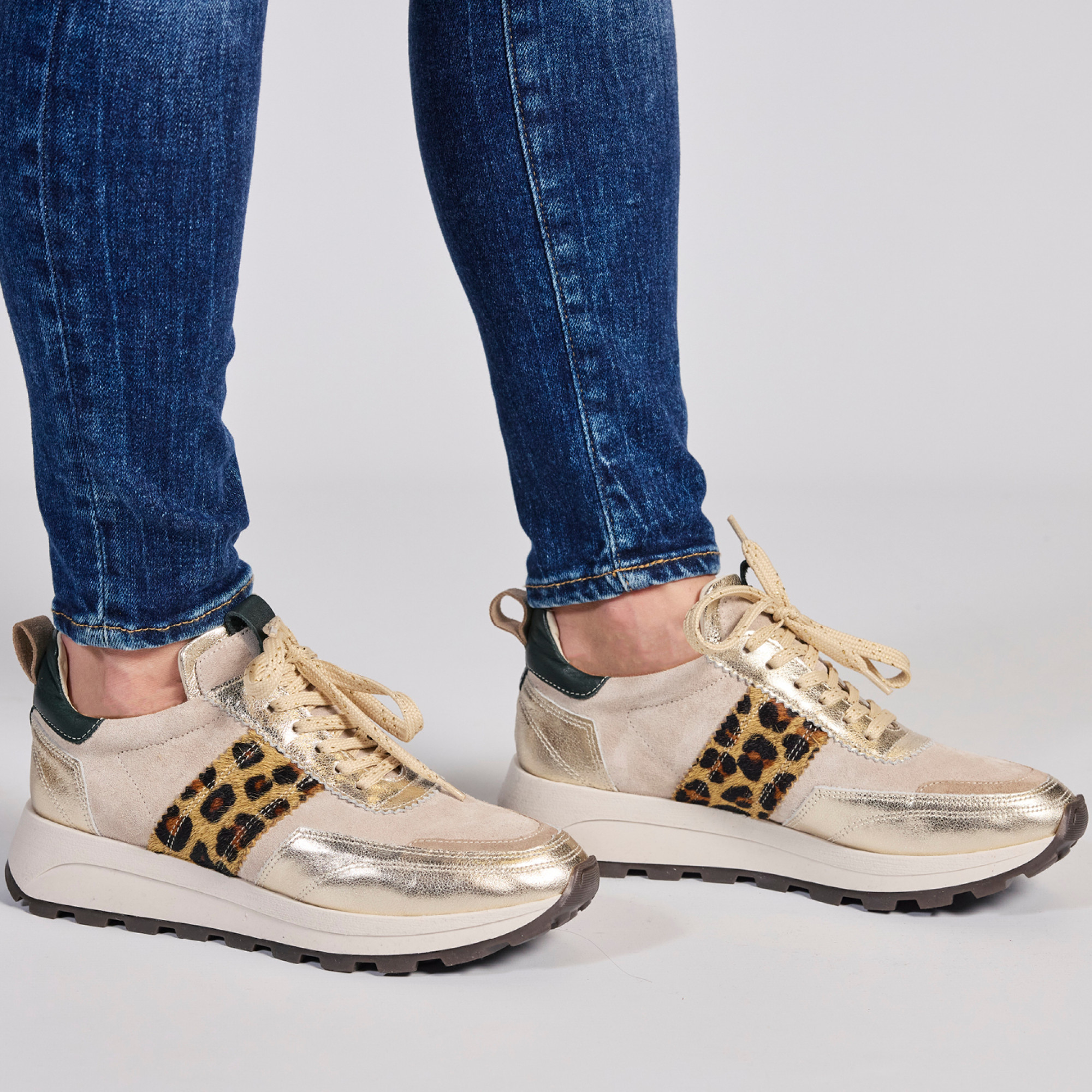 Hardrige - Sneakers - Melya Beige Leopard