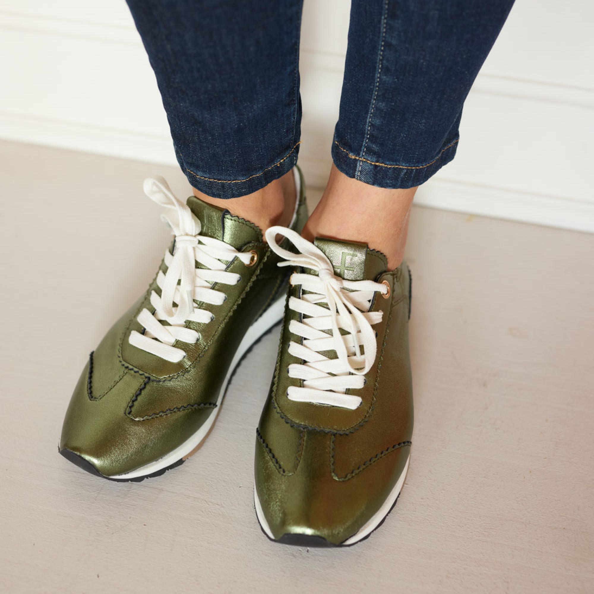 Hardrige - Sneakers - norma metal green