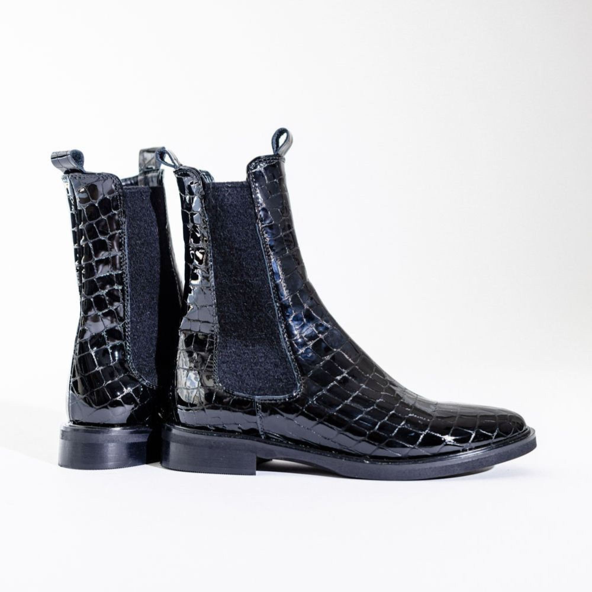 Bottines femme effet croco on sale